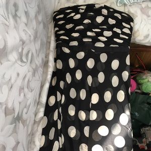 Ann Taylor semi-formal polka dot dress